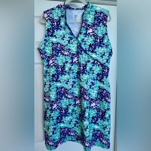 XL EPNY floral pattern sleeveless active dress